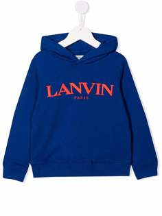 LANVIN Enfant худи с вышитым логотипом