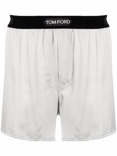 TOM FORD шелковые боксеры с логотипом