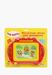 Игрушка Играем Вместе Магнитная доска для рисования «Три кота»