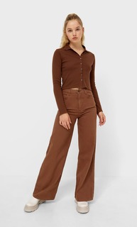 Stradivarius Поло С Надписью Multicolor Xl