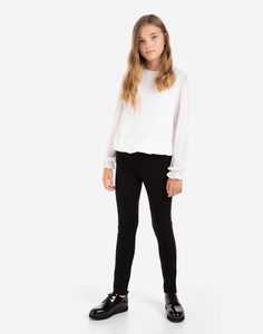 Чёрные школьные брюки Legging для девочки Gloria Jeans