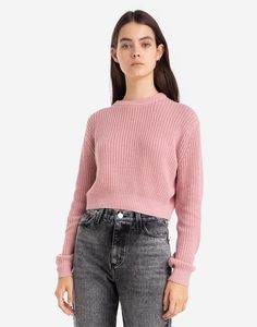 Розовый джемпер oversize Gloria Jeans