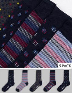 Набор из 5 пар носков Pepe Jeans Penrod-Многоцветный