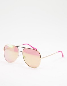 Розовые солнцезащитные очки-авиаторы Skinnydip x Barbie-Розовый цвет