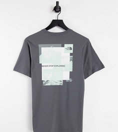 Серая футболка The North Face Stripe Mix – эксклюзивно для ASOS-Серый