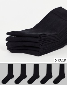 Черные носки до щиколотки River Island-Черный цвет