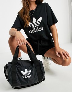 Черная небольшая сумка-дафл adidas Originals adicolor-Черный цвет