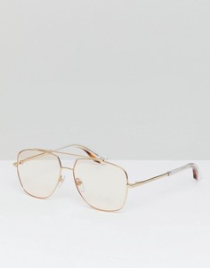 Солнцезащитные очки-авиаторы в золотистой оправе Marc Jacobs-Золотой