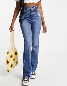 Синие расклешенные джинсы New Look Authentic-Голубой