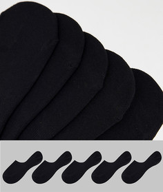 Набор из 5 пар черных невидимых носков Burton-Черный цвет