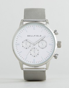 Часы с серебристым ремешком Bellfield-Серебряный