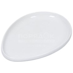 Блюдо керамика, овал, 24 см, белое, Daniks, Грейс, Y4-3740