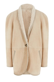 Бежевая дубленка Isabel Marant