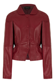Малиновый жакет из кожи Branson Isabel Marant
