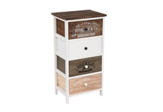 Комод с четырьмя ящиками (ecodesign) мультиколор 38x73x28 см.