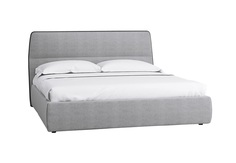 Кровать сканди 1.8 грей (r-home) серый 196x119x230 см.