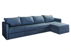 Диван угловой джордан (r-home) синий 340x90x160 см.