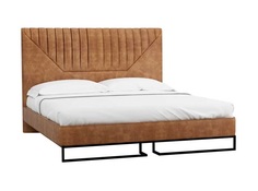 Кровать loft alberta_браун 1.6 (r-home) коричневый 180x140x230 см.