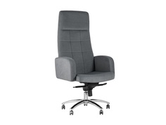 Кресло руководителя лестер (stool group) серый 53x142x70 см.