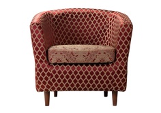 Кресло капучино классика (r-home) красный 77x78x72 см.