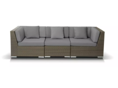 Двухместный диван беллуно (outdoor) бежевый 250x73x90 см.