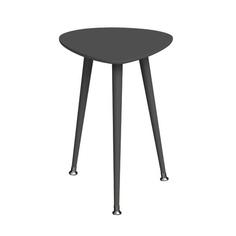 Приставной стол капля монохром (woodi) серый 43x58x50 см.