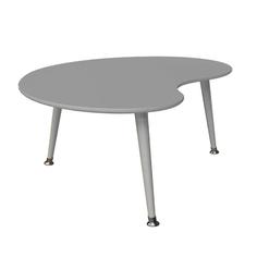 Журнальный стол почка монохром (woodi) серый 43.0x60.0x90.0 см.