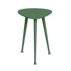 Приставной стол капля монохром (woodi) зеленый 43.0x58.0x50.0 см.