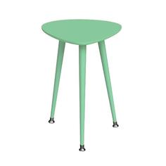 Приставной стол капля монохром (woodi) зеленый 43.0x58.0x50.0 см.