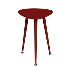 Приставной стол капля монохром (woodi) красный 43.0x58.0x50.0 см.