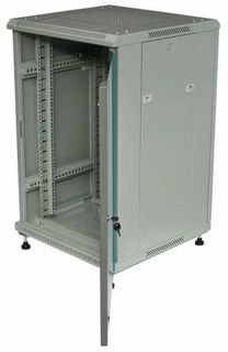 Шкаф напольный 19&quot;, 18U W&amp;T C1860100GWTWOF W&T