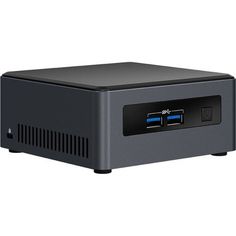 Неттоп Intel BLKNUC7I3DNH1E NUC, i3 7100U, 2xDDR4 SODIMM, HD Graphics 620, 4xUSB3.0, HDD, M.2, 2xHDMI, Glan, WiFi, BT, (ШНУР USA)