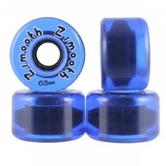 Колеса для лонгборда Z-Flex Z-Smooth Wheels 63 mm Blue Transparent