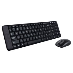 Комплект клавиатуры и мыши Logitech Wireless Desktop MK220, Black (920-003169)