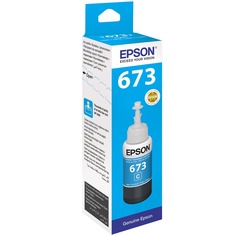 Картридж Epson 673 голубой (C13T67324A)