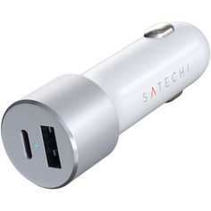 Автомобильное зарядное устройство Satechi Car Charger 72W (USB Type-C), серебряный