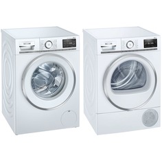 Комплект стиральной и сушильной машины Siemens WM16XEH1OE + WT47XEH1OE