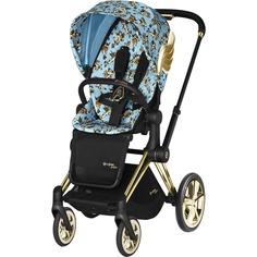 Детская коляска Cybex PRIAM FE JS Cherubs Blue