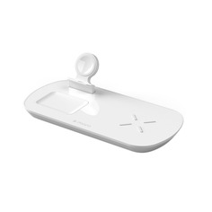Беспроводное зарядное устройство Deppa 3 в 1: iPhone, Apple Watch, Airpods 17.5Вт, белый
