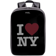 Рюкзак PIXEL PLUS с LED дисплеем, Silver