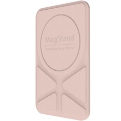 Магнитная накладка-подставка SwitchEasy MagStand Leather Stand для Apple iPhone 11/12, розовый