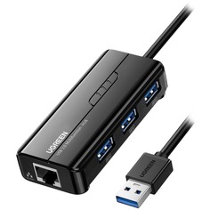 USB-разветвитель Ugreen Hub USB 3.0, чёрный (20265)