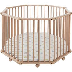 Детский манеж Geuther Octo-Parc 107х107, натуральный 32