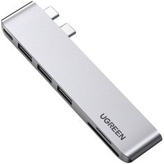 USB-разветвитель Ugreen для MacBook, серый (60560)
