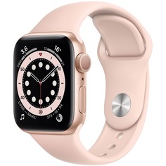 Смарт-часы Apple Watch Series 6 40 мм золотой, спортивный ремешок