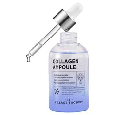 Увлажняющая сыворотка для лица с коллагеном Collagen Ampoule Village 11 Factory