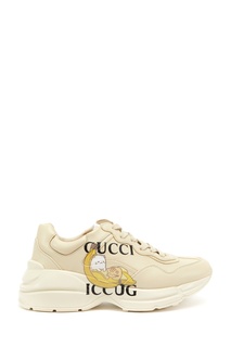 Бежевые кроссовки Bananya Rhyton Gucci