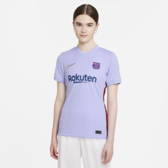 Женское футбольное джерси Nike Dri-FIT из выездной формы ФК «Барселона» 2021/22 Stadium - Пурпурный