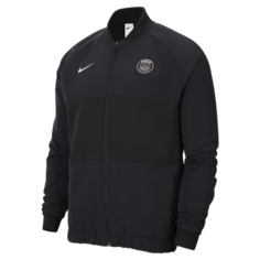 Мужская футбольная куртка с молнией во всю длину Nike Dri-FIT Paris Saint-Germain - Черный