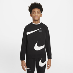 Толстовка для мальчиков школьного возраста Nike Sportswear Swoosh - Черный
